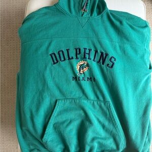 NFL Dolphins Teal Hoodie Vintage